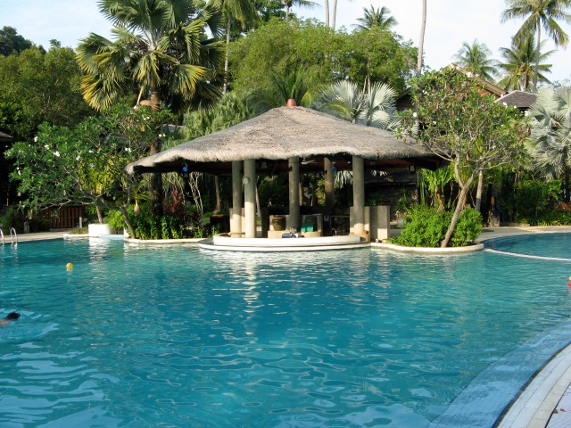 the pool